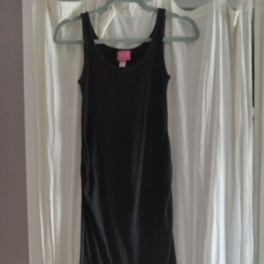 Paisley Sky Maternity Ribbed Tank Top Dress